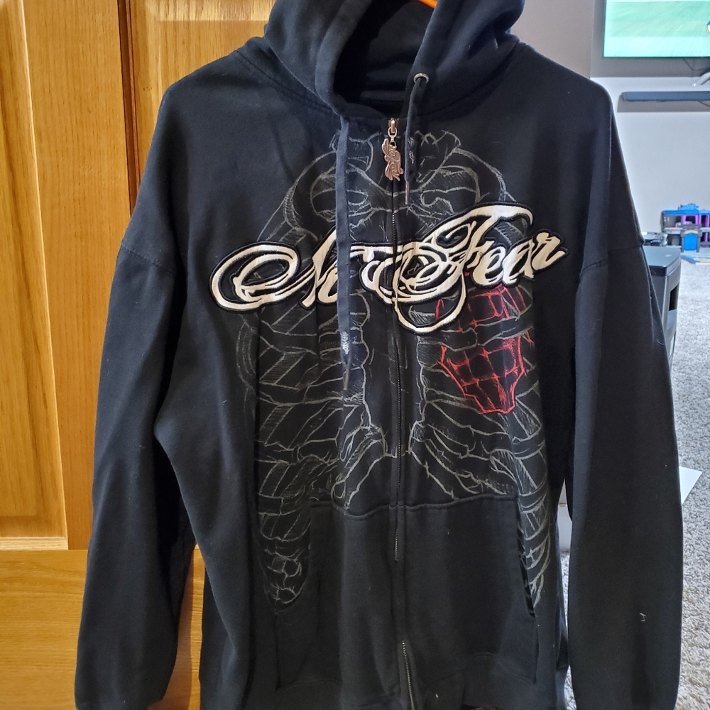 No Fear zip up hoodie